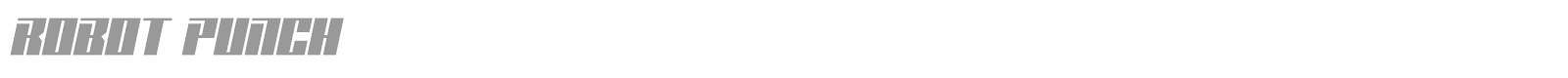 Robot Punch font preview